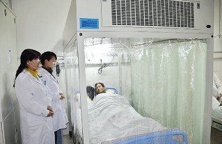南京市江宁医院血液科引进两台层流床应用于化疗后粒缺伴感染患者
